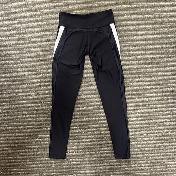 SOUL by SoulCycle With the Band Legging Tuxedo Stripe Black and White Size Small - Picture 2 of 5